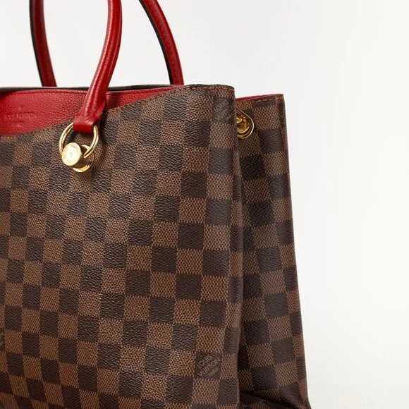 Louis Vuitton Riverside Damier Ebene Lie de Vin Tote - Picture 10 of 16